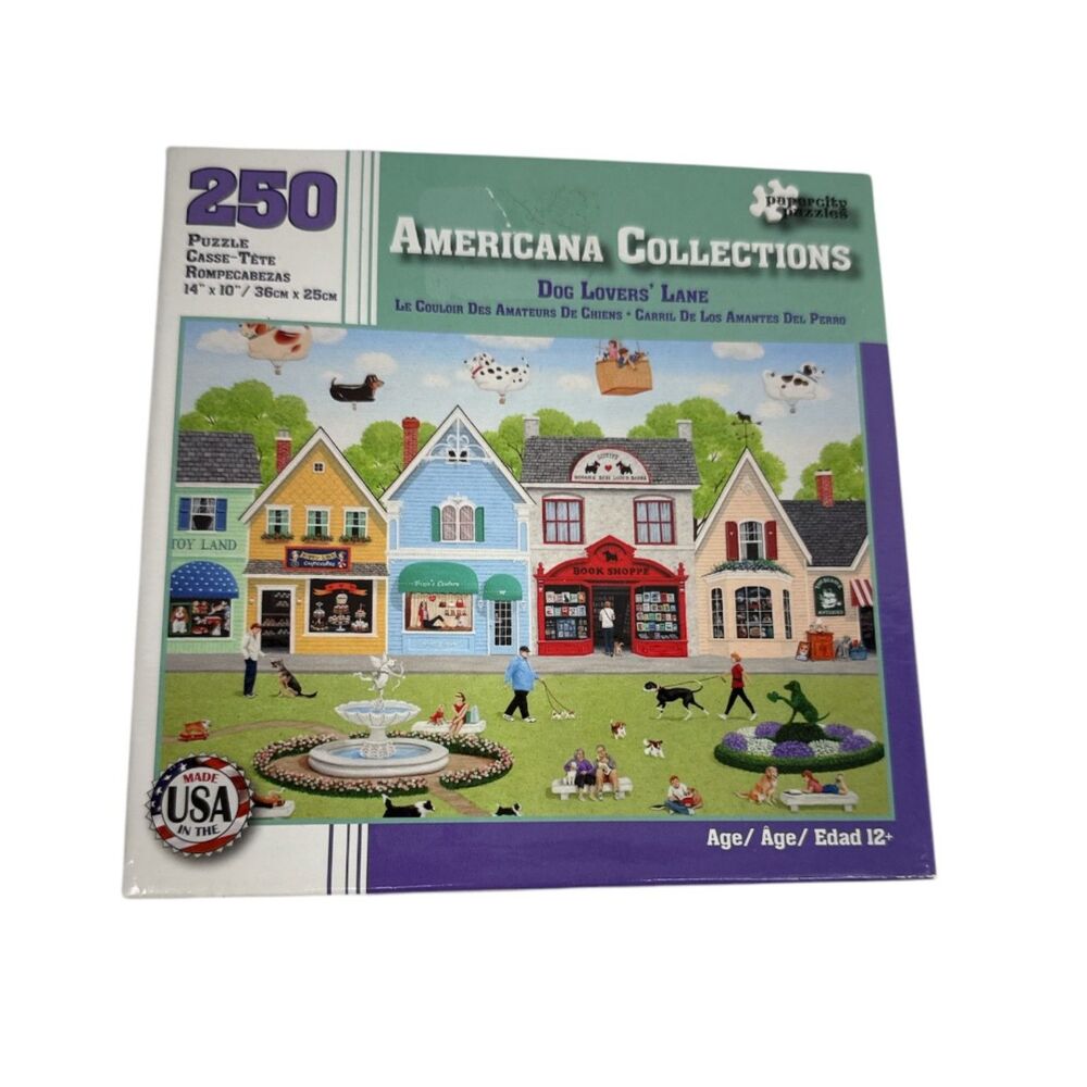 Americana Collections 250 Piece jigsaw Puzzle Dog Lovers Lane